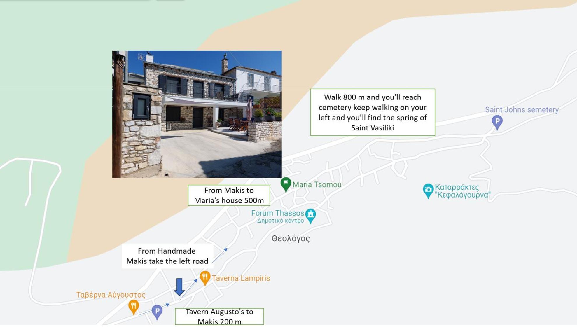 Villa Maria Tsomou Theologos  Exterior foto